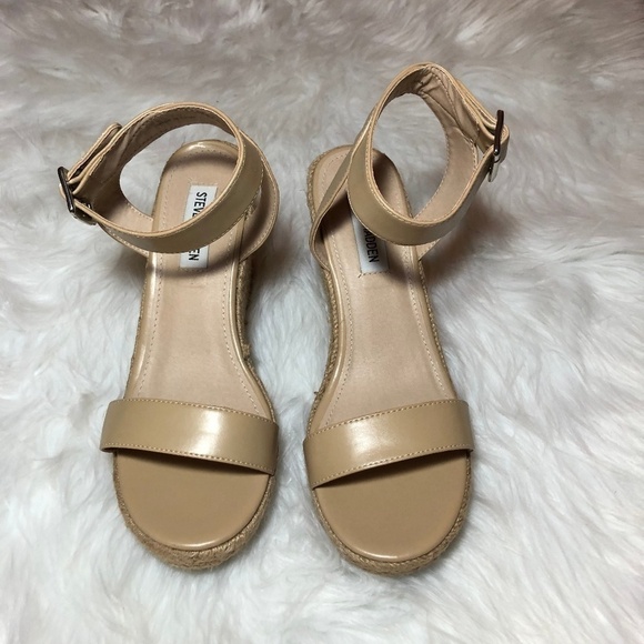 Steve Madden Shoes - Steve Madden Tan Seaside Wedge Sandals Size 8.5